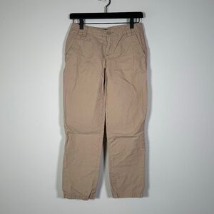 GAP Aubrey High Rise Chino SoHo Crop Pants - Oak